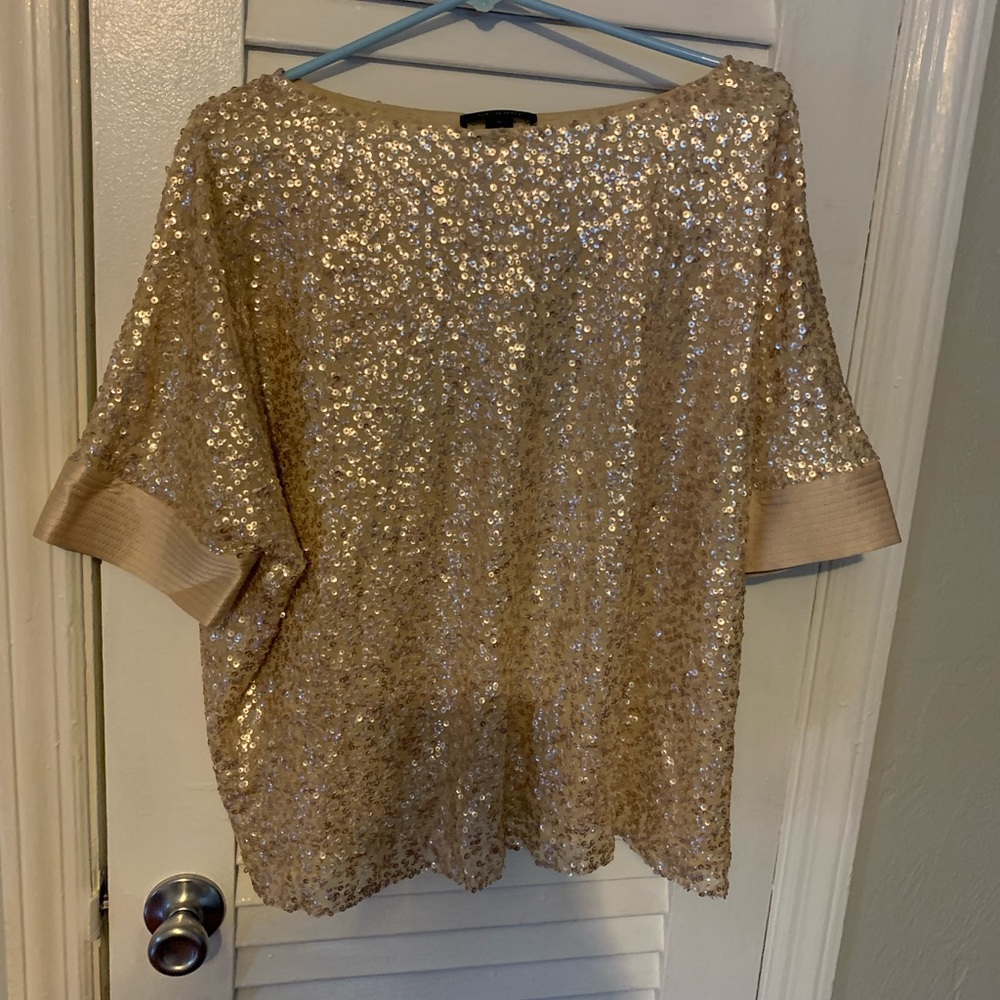 St. John blush sequins top.